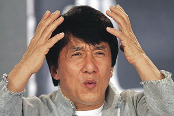 Jackie Chan is confused